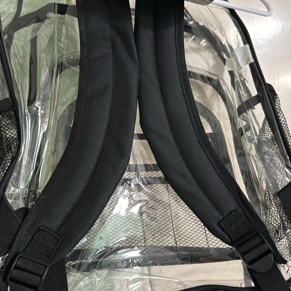 Clear Backpack School bag with multiple pockets 18” H x 12” W x 5” D Unisex - Picture 7 of 15